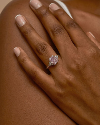 925 Sterling Silver Jules Moissanite Engagement Ring