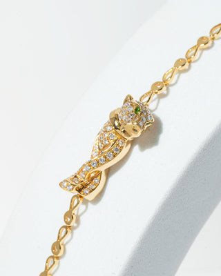 Jaguar Diamond Link Bracelet