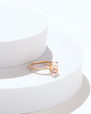 Adeline Morganite & Diamond Engagement Ring